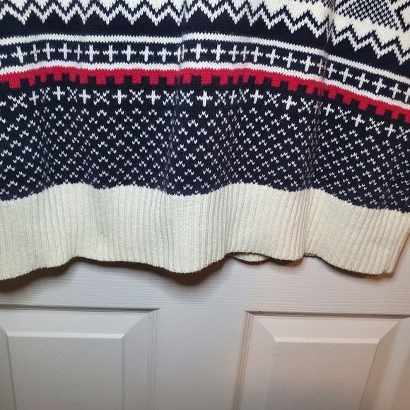 Izod Woman’s Size Medium Button Up Cardigan Knit Sweater Multi Color - Picture 8 of 12